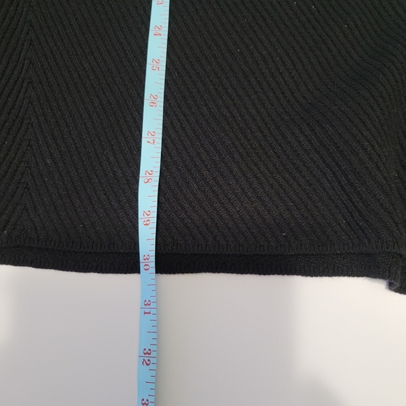 Style & Co Women's Size Small Ribbed  Mock Neck  Sweater  Black Long sleeved NWT - Picture 8 of 14